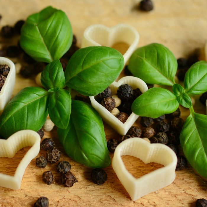 basil and heart noodles